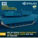 Spalah 38435 1/35 Set Of Scale Model Worcable Track Links T158ll For The M1 Abrams 160 Pcs 20 Cross-shaped 3d Printed/Resin