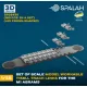 Spalah 38435 1/35 Set Of Scale Model Worcable Track Links T158ll For The M1 Abrams 160 Pcs 20 Cross-shaped 3d Printed/Resin