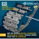 Spalah 38535 1/35 Set Of Scale Model Damaged Track Links T158ll For The M1 Abrams 160 Pcs 20 Cross Shaped 3d Printed/Resin