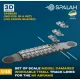 Spalah 38535 1/35 Set Of Scale Model Damaged Track Links T158ll For The M1 Abrams 160 Pcs 20 Cross Shaped 3d Printed/Resin