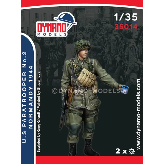 Dynamo Models 35014 1/35 U.s Paratrooper No2 Normandy 1944 3d Print Resin Kit