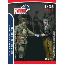 Dynamo Models 35015 1/35 U.s Paratrooper And Father Drinking Time 3d Print Resin Kit