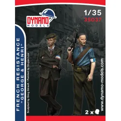 Dynamo Models 35037 1/35 French Resistance Set Ww2 3d Print Resin Kit