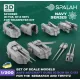 Spalah 00920 1/200 Set Of Scale Models Anti-aircraft Guns 10/5cm Sk C/33 For The Bismarck And Tirpitz For Trumpeter Kits 8 Pcs 3d Printed/Resin