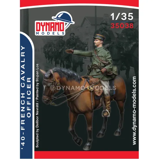 Dynamo Models 35038 1/35 French 40 Cavalry Officer Ww2 3d Print Resin Kit