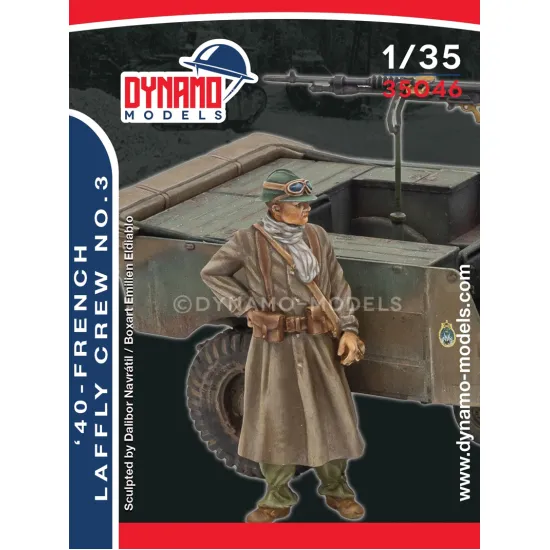 Dynamo Models 35046 1/35 French 40 Laffly Crew No2 3d Print Resin Kit