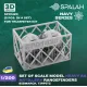 Spalah 01420 1/200 Set Of Scale Model Heavy Aa Artillery Rangefinders Bismark Tirpitz For Trumpeter Sets 2 Pcs 3d Printed/Resin