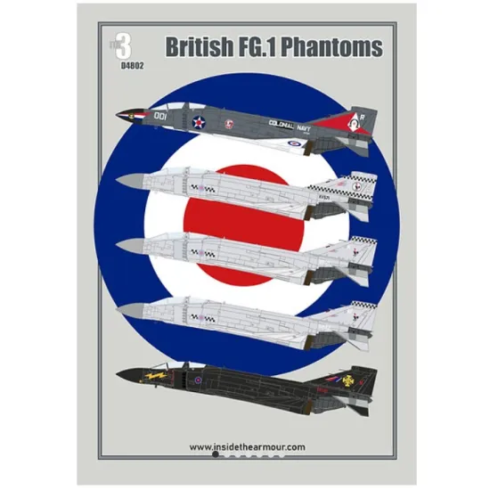 Inside The Armor 3d4802 1/48 Decal For British Fg 1 Phantoms