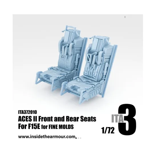 Inside The Armor 372010 1/72 Aces Ii Front And Rear Seats For F15e For Fine Molds
