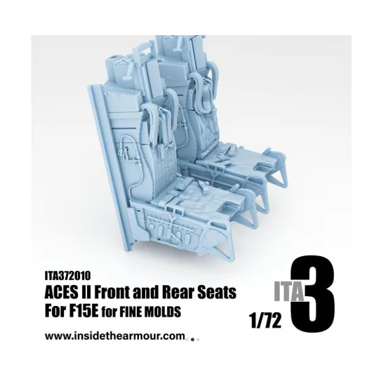 Inside The Armor 372010 1/72 Aces Ii Front And Rear Seats For F15e For Fine Molds