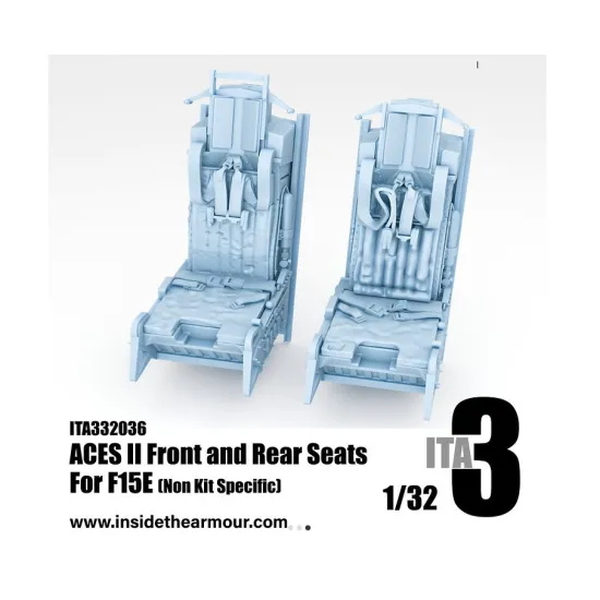 Inside The Armor 332036 1/32 Aces Ii Front And Rear Seats For F15e Non Kit Specific