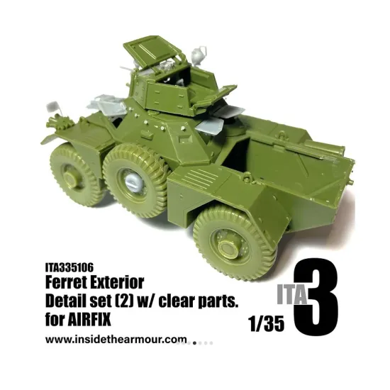 Inside The Armor 335106 1/35 Ferret Exterior Detail Set 2 W/ Clear Parts For Airfix