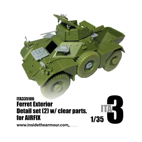 Inside The Armor 335106 1/35 Ferret Exterior Detail Set 2 W/ Clear Parts For Airfix