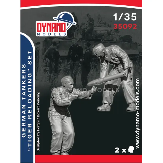 Dynamo Models 35092 1/35 German Tankers Reloading Tiger/King Tiger/Panther 3d Print Resin Kit