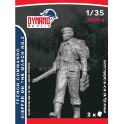 Dynamo Models 35094 1/35 French Commando Kieffer Marching No2 3d Resin Kit