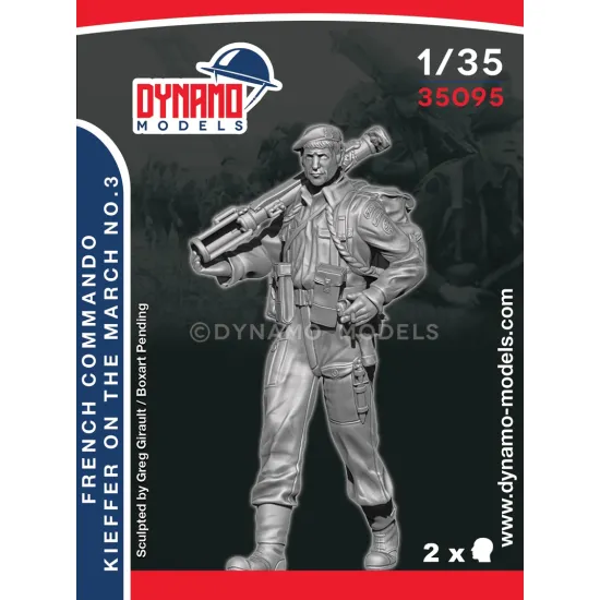 Dynamo Models 35095 1/35 French Commando Kieffer Marching No3 3d Resin Kit