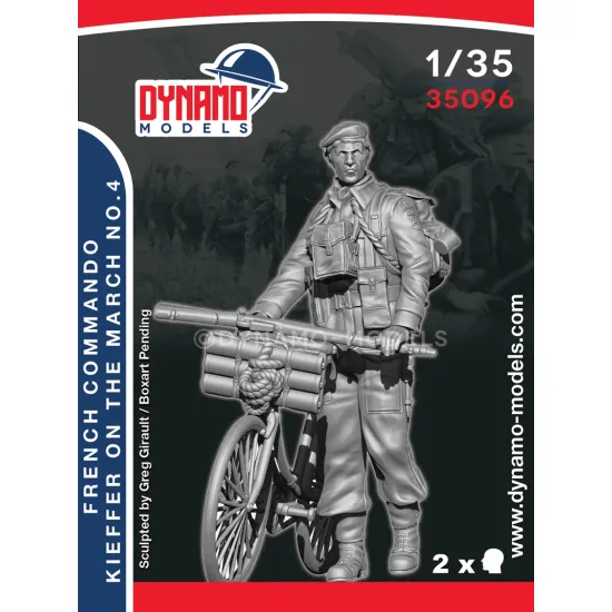 Dynamo Models 35096 1/35 French Commando Kieffer Marching No4 3d Resin Kit