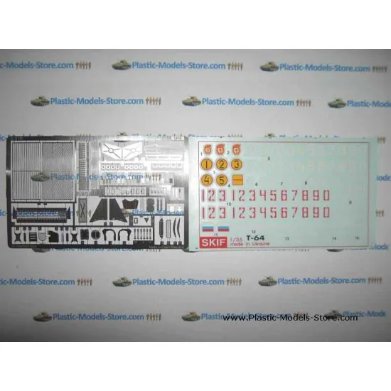 T-64B Soviet tank MBT Profi Pack PE Decals 1/35 SKIF 303