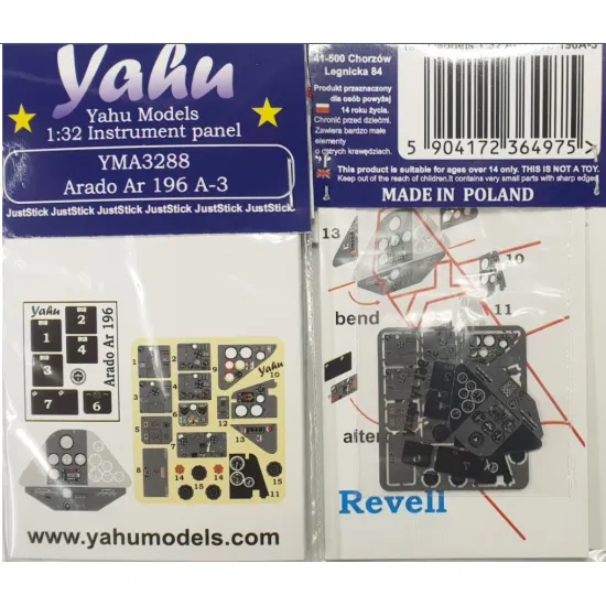 Yahu Model Yma3288 1/32 Arado Ar-196a-3 Revell Accessories Kit
