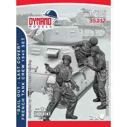 Dynamo Models 35217 1/35 Bail Out Last Cover French Tank Crew 1940 3d Printed Resin Kit