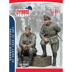 Dynamo Models 35283 1/35 German Officers At Rest 1939-42 Ww2 3d Printed Kit
