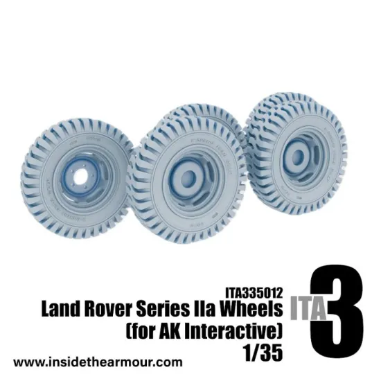 Inside The Armor 335012 1/35 Lightly Weighted Wheels For Ak Interactive Land Rover Series Iia