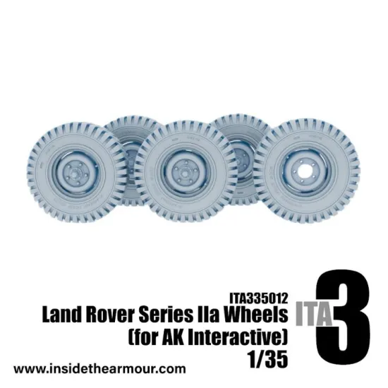 Inside The Armor 335012 1/35 Lightly Weighted Wheels For Ak Interactive Land Rover Series Iia