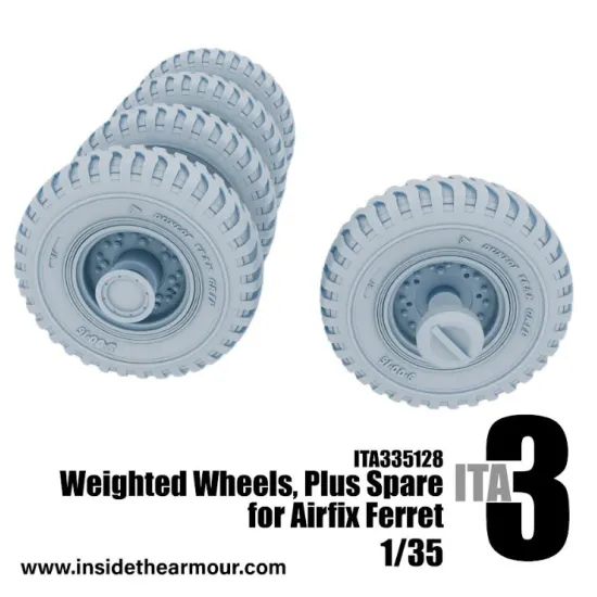 Inside The Armor 335128 1/35 Lightly Weighted Wheels For Airfix Ferret