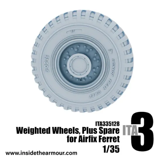 Inside The Armor 335128 1/35 Lightly Weighted Wheels For Airfix Ferret