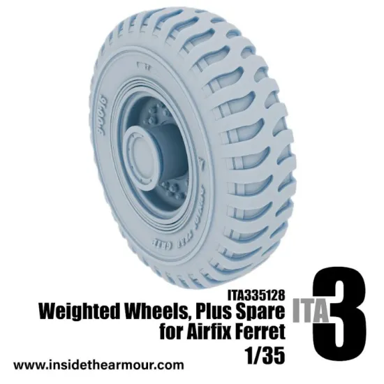 Inside The Armor 335128 1/35 Lightly Weighted Wheels For Airfix Ferret