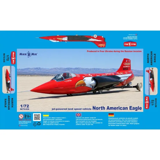 Mikro Mir 72-036 1/72 North American Eagle Plastic Model Kit