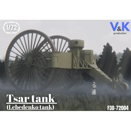 Vk Production F3d-72004b 1/72 Tsar Tank Var B 3d Printed Resin Kit