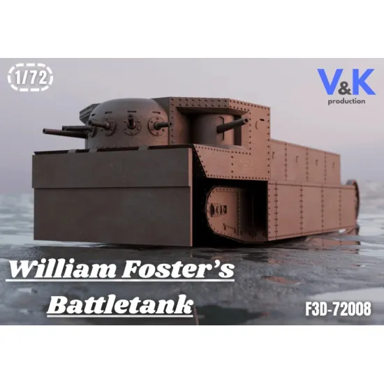 Vk Production F3d-72008 1/72 William Fosters Battletank 3d Printed Resin Kit