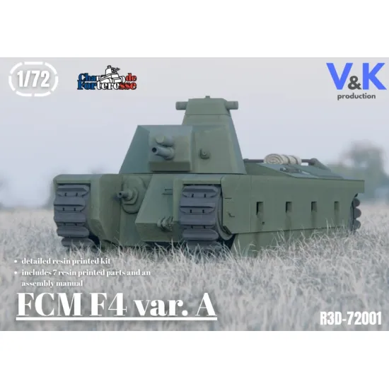 Vk Production R3d-72001 1/72 Fcm F4 Var A 3d Printed Resin Kit