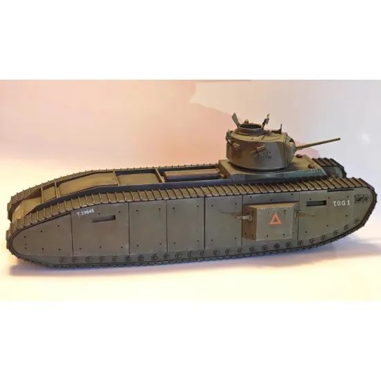 Vk Production R3d-72005 1/72 Tog I A12 Turret Without Metal Barrel 3d Printed Resin Kit
