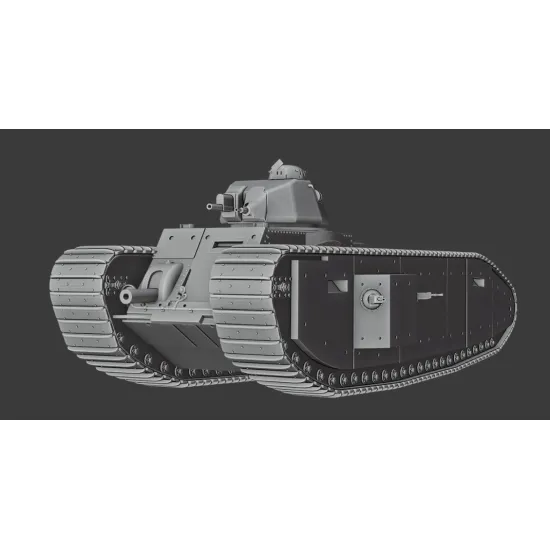 Vk Production R3d-72006 1/72 Tog I Apx-1 Turret Without Metal Barrel 3d Printed Resin Kit