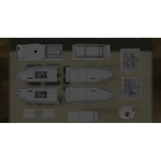 Vk Production R3d-72006 1/72 Tog I Apx-1 Turret Without Metal Barrel 3d Printed Resin Kit