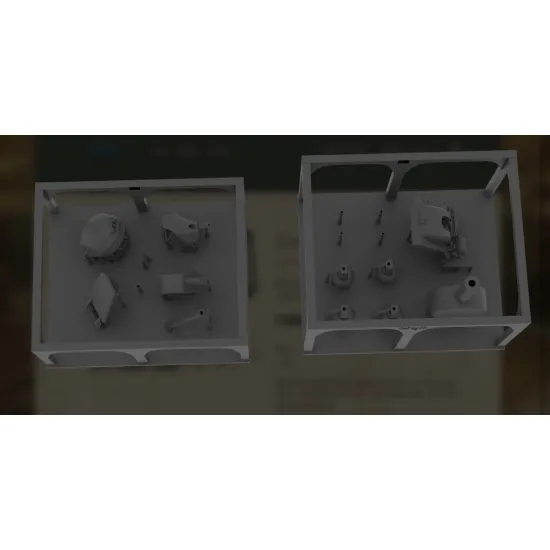 Vk Production R3d-72006 1/72 Tog I Apx-1 Turret Without Metal Barrel 3d Printed Resin Kit