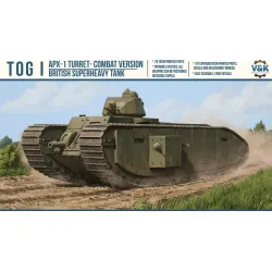 Vk Production R3d-72006 1/72 Tog I Apx-1 Turret Without Metal Barrel 3d Printed Resin Kit