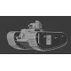 Vk Production R3d-72006-m 1/72 Tog I Apx-1 Turret With Metal Barrel 3d Printed Resin Kit