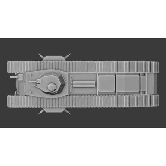 Vk Production R3d-72006-m 1/72 Tog I Apx-1 Turret With Metal Barrel 3d Printed Resin Kit