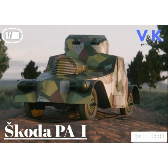 Vk Production F3d-35002 1/35 Skoda Pa I 3d Printed Resin Kit