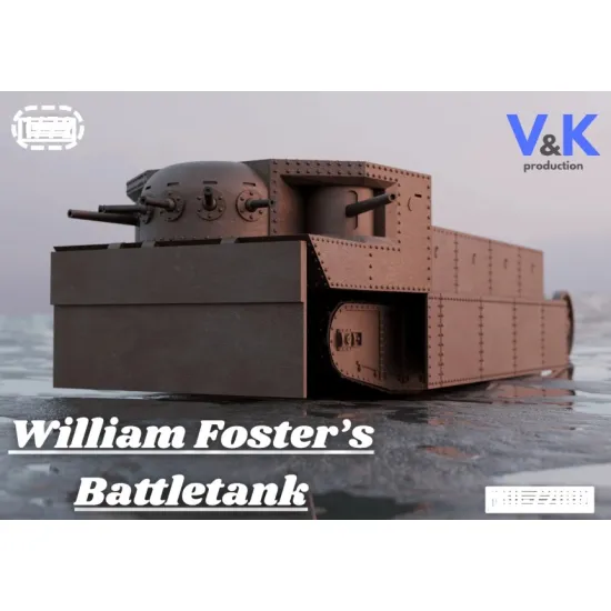 Vk Production F3d-35004 1/35 William Fosters Battletank 3d Printed Resin Kit