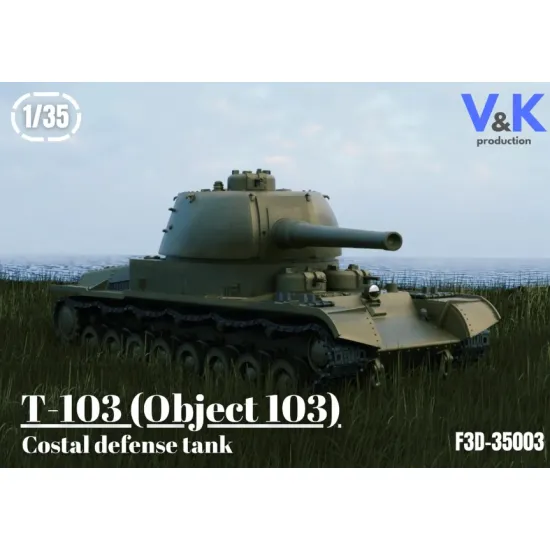 Vk Production F3d-35003 1/35 T-103 Object 103 3d Printed Resin Kit