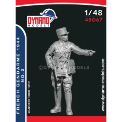 Dynamo Models 48067 1/48 French Gendarme 1944 3d Printed Resin Kit