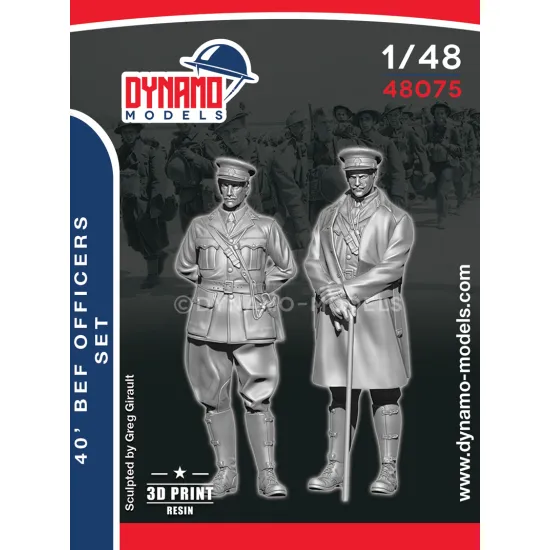 Dynamo Models 48075 1/48 1940s Bef British Officer 3d Printed Printed Kit