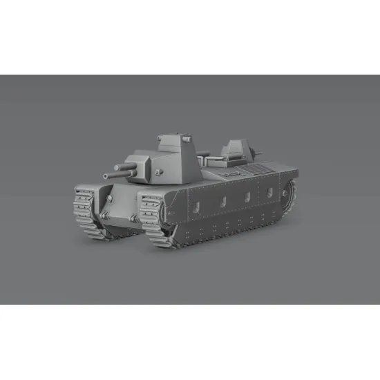 Vk Production R3d-35002 1/35 Fcm F4 Var D 3d Printed Resin Kit