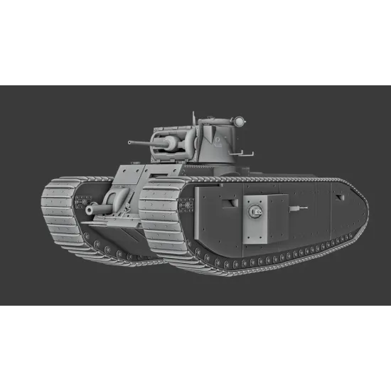 Vk Production R3d-35005 1/35 Tog I A12 Turret Without Metal Barrel 3d Printed Resin Kit