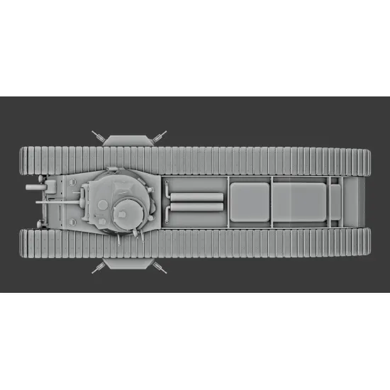 Vk Production R3d-35005 1/35 Tog I A12 Turret Without Metal Barrel 3d Printed Resin Kit