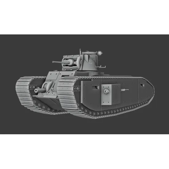 Vk Production R3d-35005-m 1/35 Tog I A12 Turret With Metal Barrel 3d Printed Resin Kit